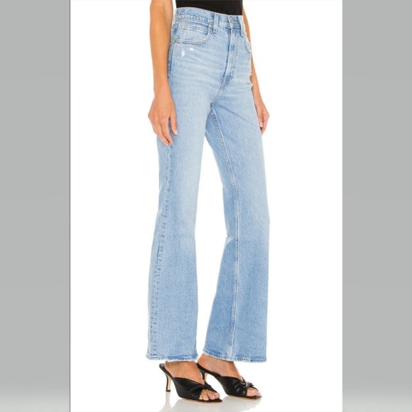 Levi's 70's High Flare Put It Back Jeans in Marin Babe for Free People NWT - Picture 7 of 15